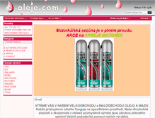 Tablet Screenshot of e-oleje.com